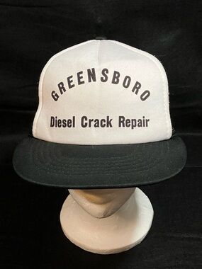 Vintage Sunbelt Greensboro NC Diesel Crack Repair Trucker Hat Snapback Mesh Cap